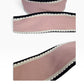 Dusty Pink and Black Ribbon (per yard) 1.5 inch