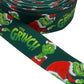 Christmas ribbon, Grinch Ribbon, 38mm/1.5 inches