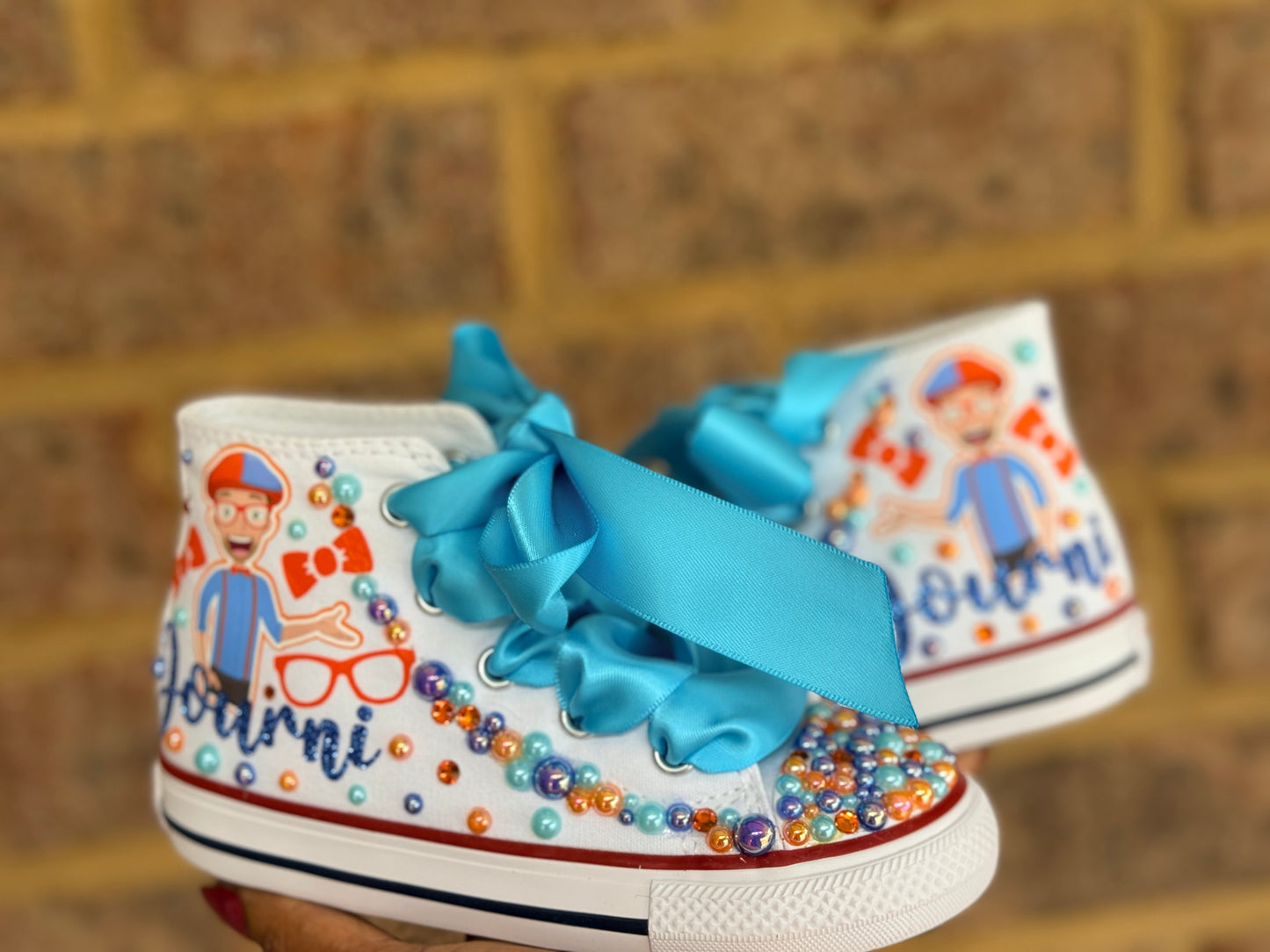 Blippi tutu set, Blippi tutu outfit with matching Socks shoes and hair accessory