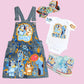 Bluey Denim overall Dress, Bluey Jeans outfit, Bluey Overall