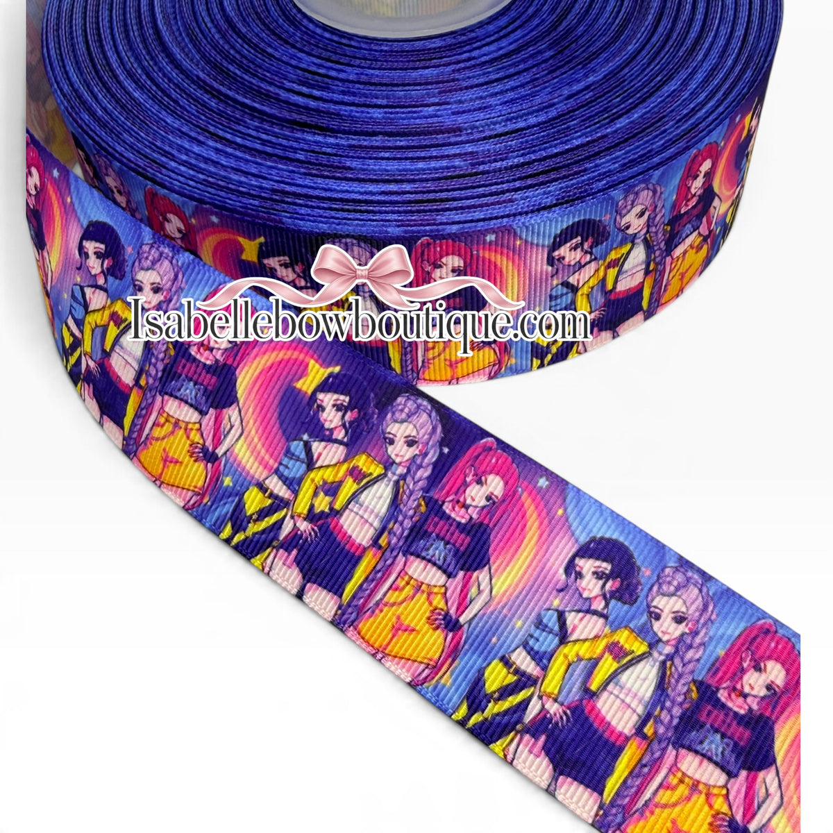 K-Pop Demond hunter Ribbon | 1.5 inch K Pop Demond hunter Ribbon 💚