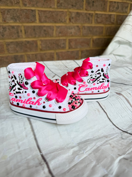 Cow Sneakers, Cow converse Sneakers, co birthday shoes