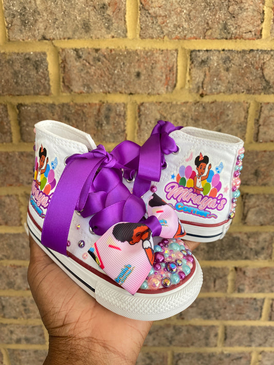 Gracie Corner Bling Converse Sneakers, Personalize Gracie corner sneakers
