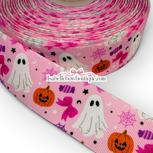 🎃 1.5 Inch Halloween Printed Ribbon | Vibrant & Fun Halloween Designs! 👻
