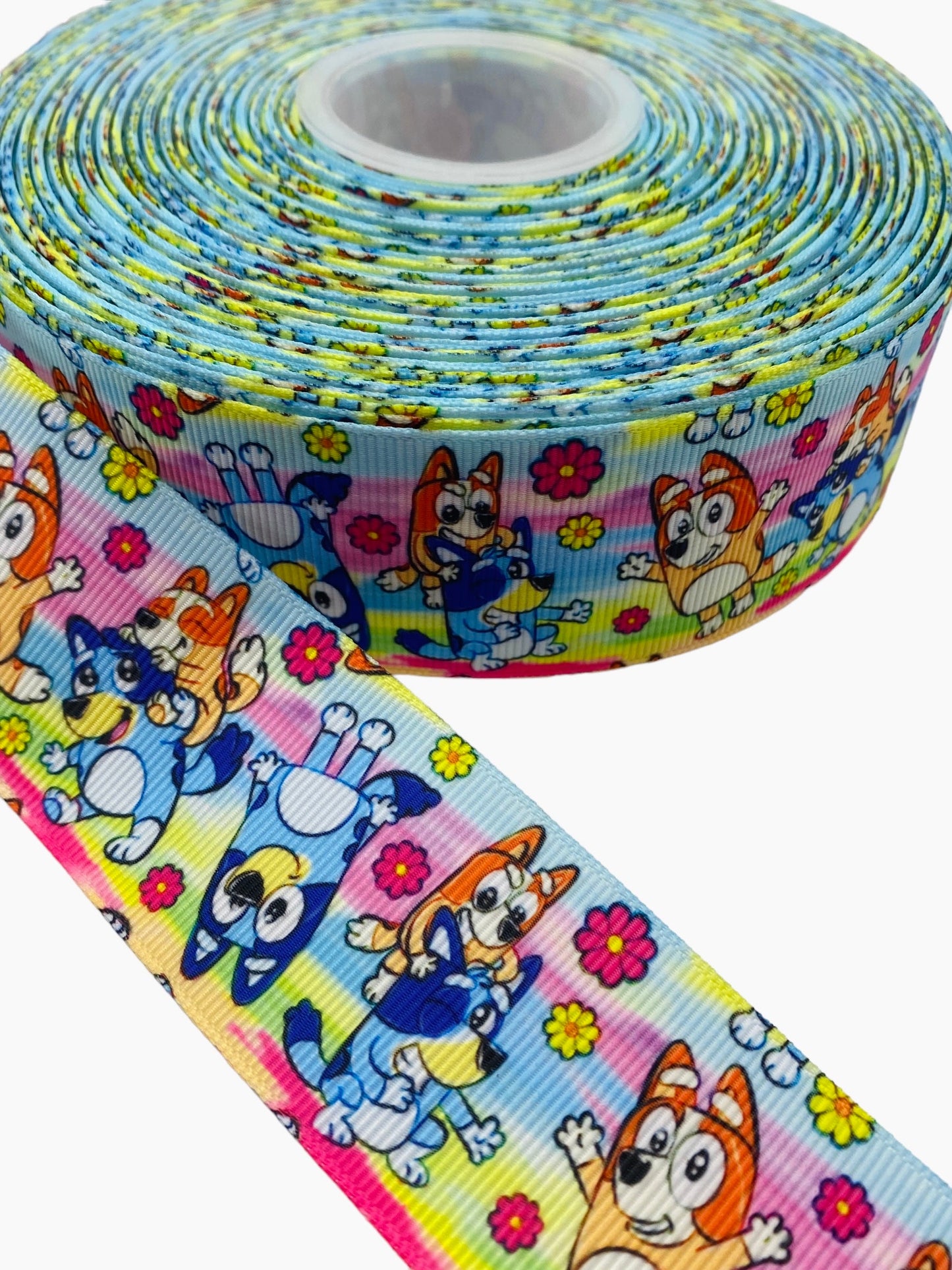 38mm / 1.5 inch Ribbon, Bluey Ribbon (1 Yard) 🎀April New🎀