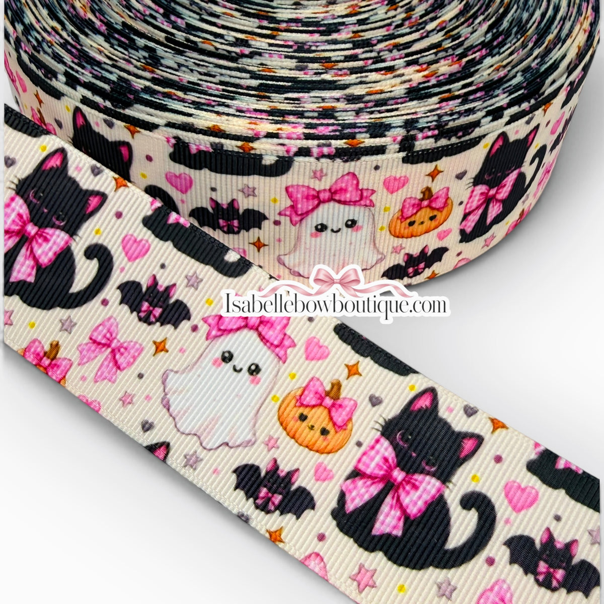 🎃 1.5 Inch Halloween Printed Ribbon | Vibrant & Fun Halloween Designs! 👻
