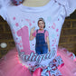 Ms Rachel 2 layer ribbon trimmed tutu outfit