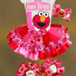 Elmo Tutu Outfit, Elmo Tutu set, Elmo Birthday tutu outfit