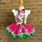 Melon Tutu Outfit (2 layer ribbon trim tutu)