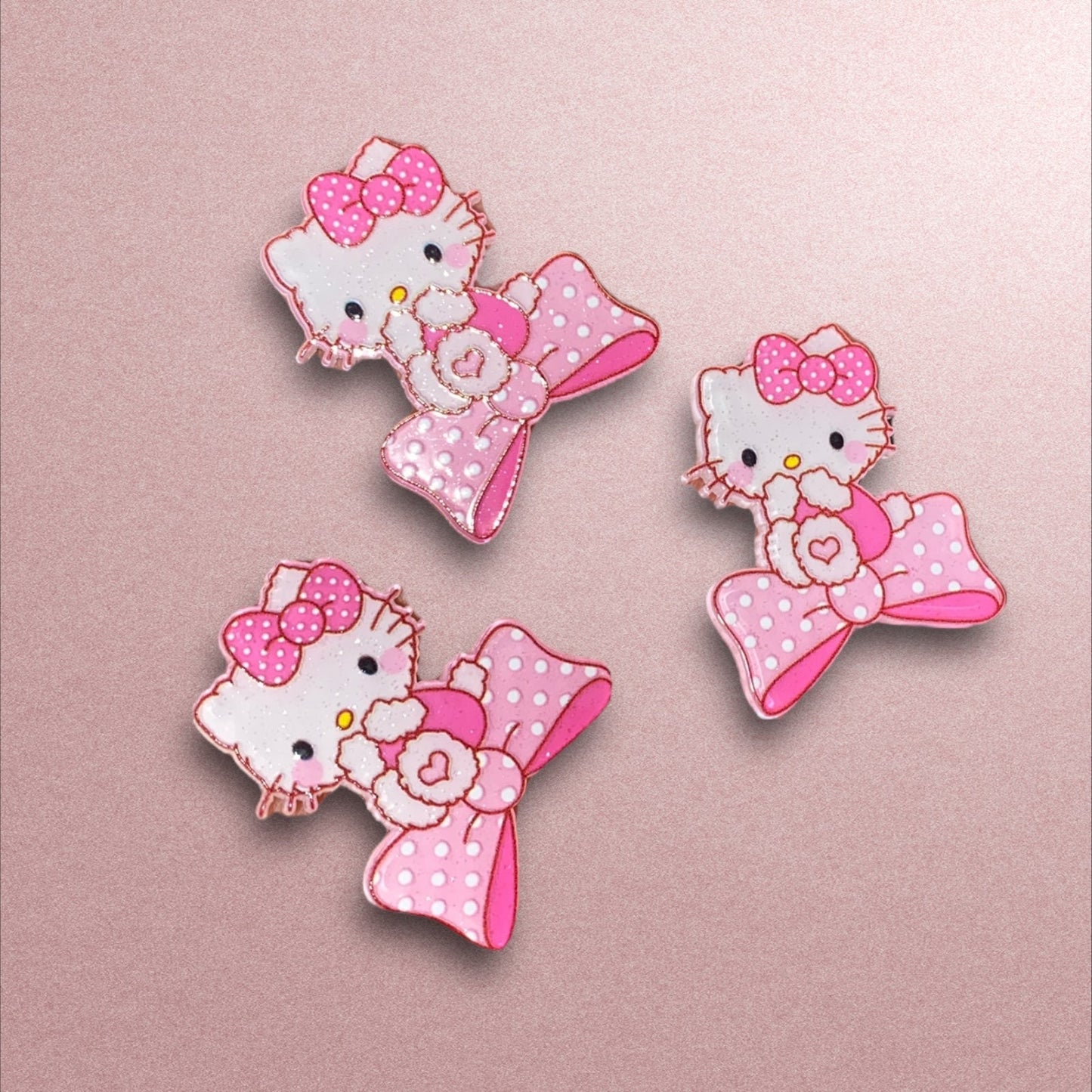 3D Hello Kitty Glitter Resin Planar (Price is for 1 piece)