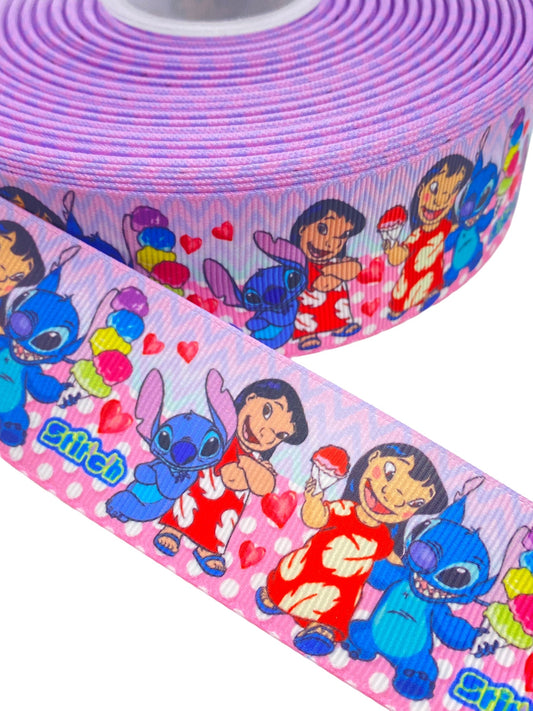 38mm / 1.5 inch Ribbon, lilo and stitch Ribbon (1 Yard) 🎀April New🎀