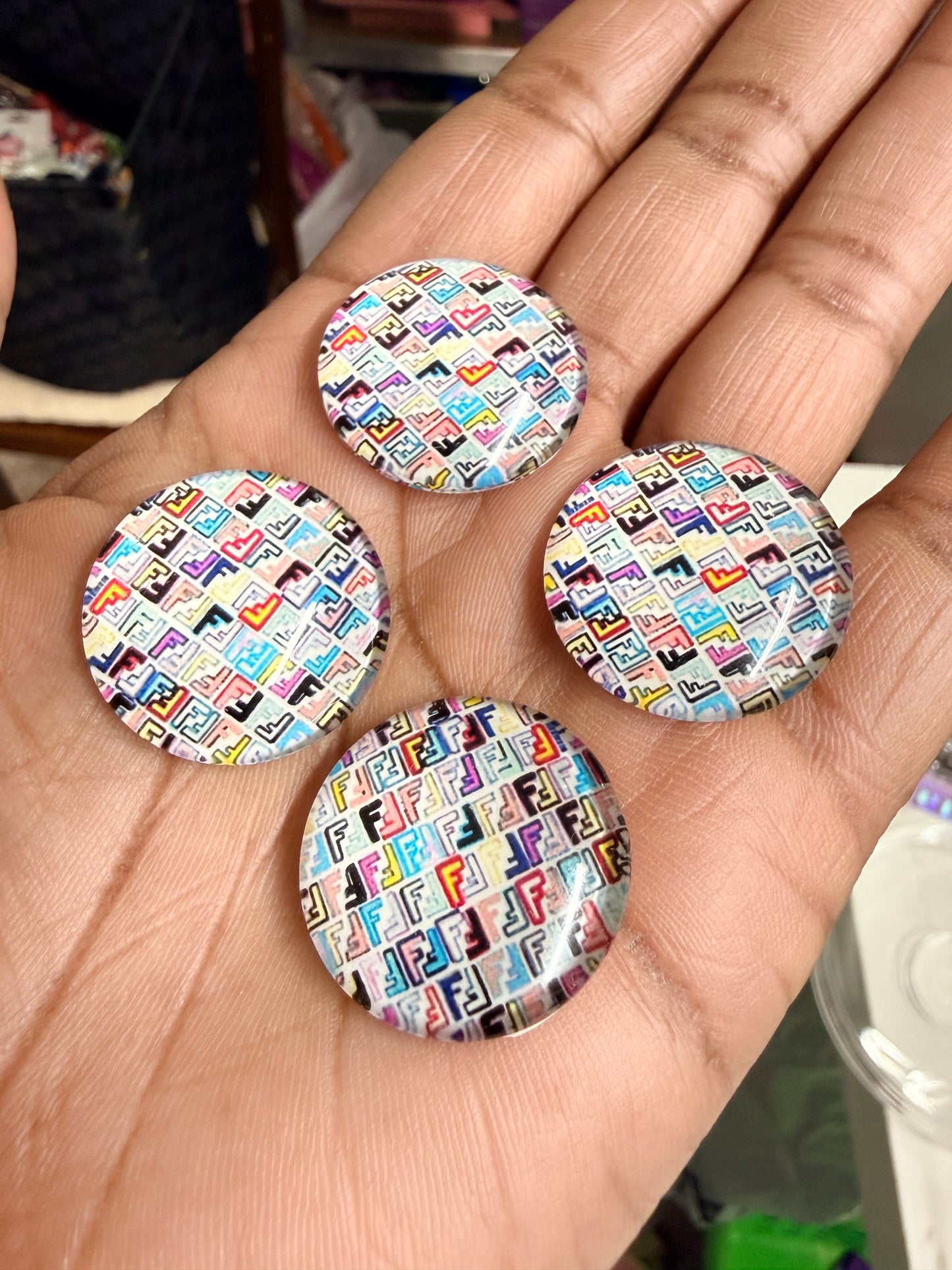 Glass Embellishments ( set of 4) (Copy)