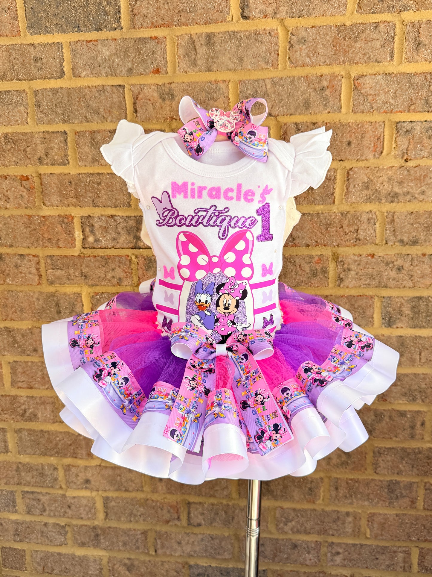Minnie Tutu Outfit Minnie Birthday tutu set Minnie tutu Set
