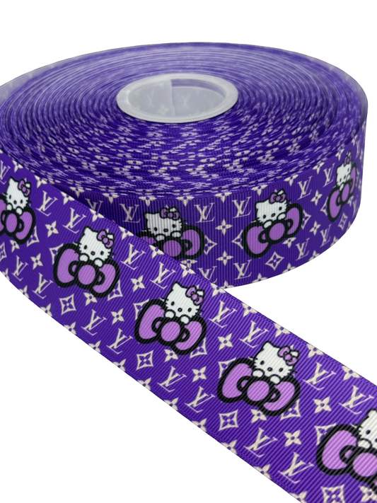 Hello Kitty LV Ribbon 1.5 inch / 38mm hello kitty ribbon  (1 Yard)