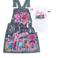 Troll Denim overall dress, Troll Jeans Birthday Dress, Poppy birthday jeans outfit