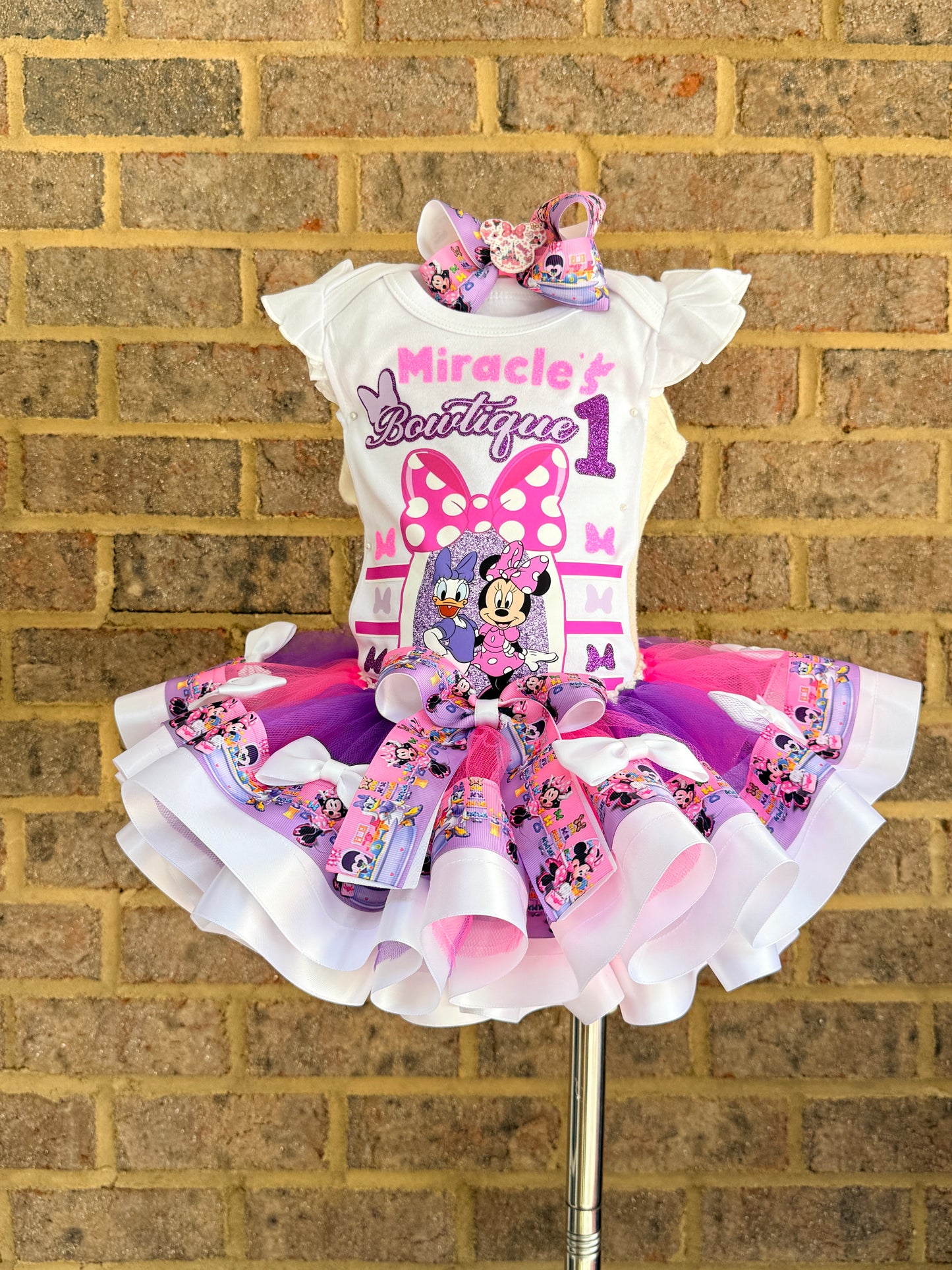 Minnie Tutu Outfit Minnie Birthday tutu set Minnie tutu Set