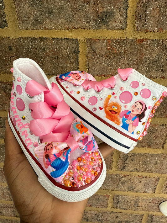 Ms Rachel Bling Converse Sneakers, Ms Rachel Personalize Bling sneakers