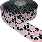 White, Pink & Black Cow Print  Ribbon  🟢 1.5 Inch white, Pink & Black Cow print Ribbon