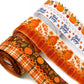 Fall Ribbon, Fall Satin Ribbon ( size 32mm) single face design