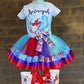 Little Mermaid tutu outfit with matching shoes,