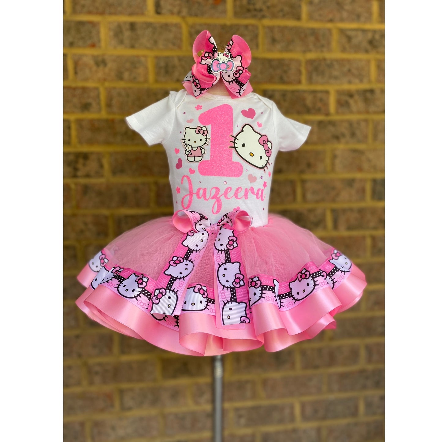 Hello Kitty Tutu Outfit Hello kitty birthday outfit Hello kitty tutu set