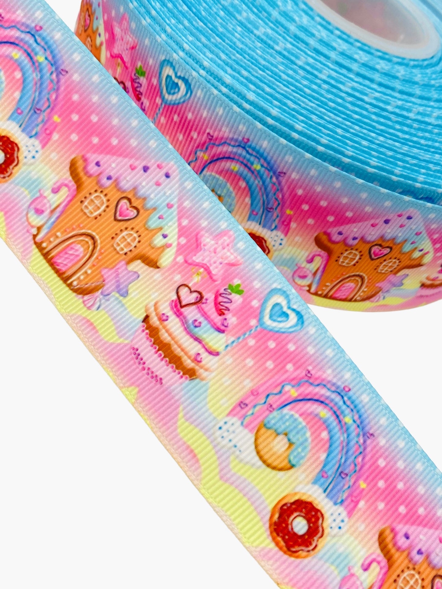 Cupcake Ribbon / candy land 38mm/1.5 Inch Ribbon (1 Yard)