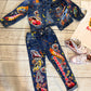 Hot wheels Denim Birthday outfit, Hot wheels Denim set