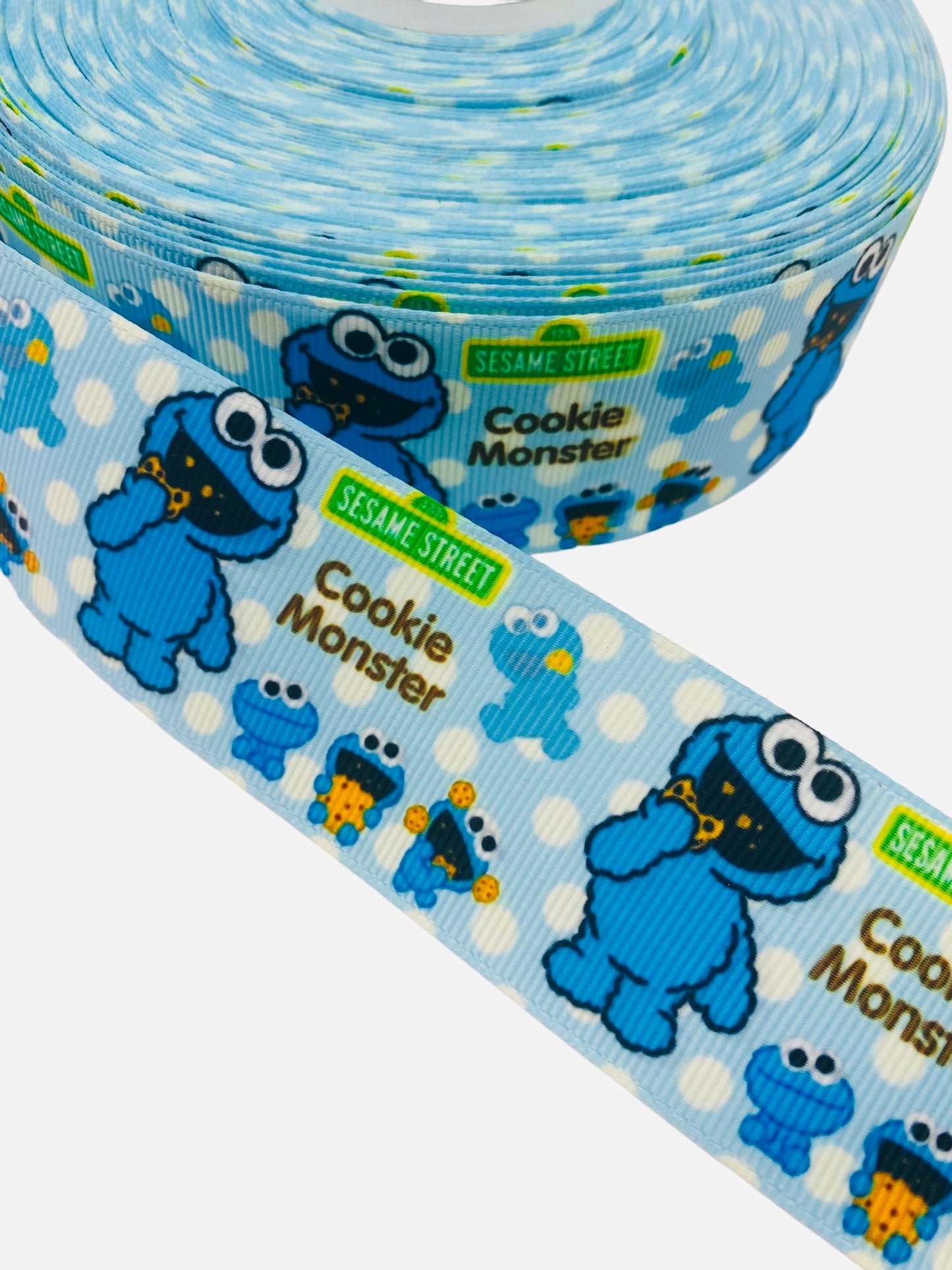 Cookie Monster Ribbon 38mm/ 1.5 Inch Ribbon (1 Yard)                                 🎀  May New Arrival 🎀