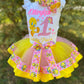 Tweety Bird Tutu Outfit (3 layer Ribbon Trimmed tutu outfit) Tweety3