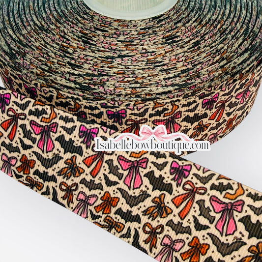 🎃 1.5 Inch Halloween Printed Ribbon | Vibrant & Fun Halloween Designs! 👻