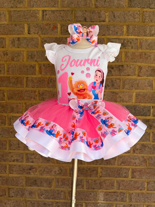 Ms Rachel Tutu outfit  Ms Rachel Birthday tutu outfit Ms Rachel tutu set