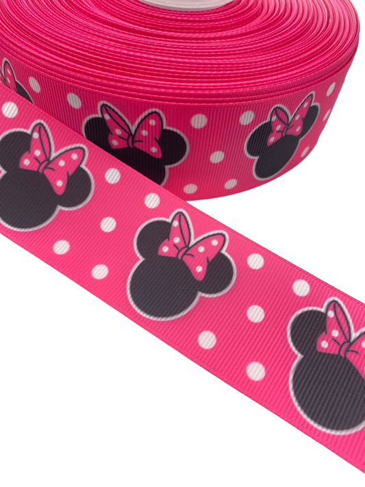 Minnie Mouse Ribbon 38mm/ 1.5 Inch Ribbon (1 Yard)                                 🎀  May New Arrival 🎀