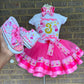 Peppa Pig tutu set Peppa pig tutu outfit Peppa pig Birthday outfit