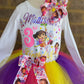 Dora the explorer Tutu Outfit (3 layer outfit)