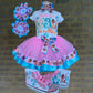 Moana Tutu Outfit, Moana Birthday tutu outfit, 2 Layer Ribbon Trimmed Moana tutu set with matching sneakers and socks.