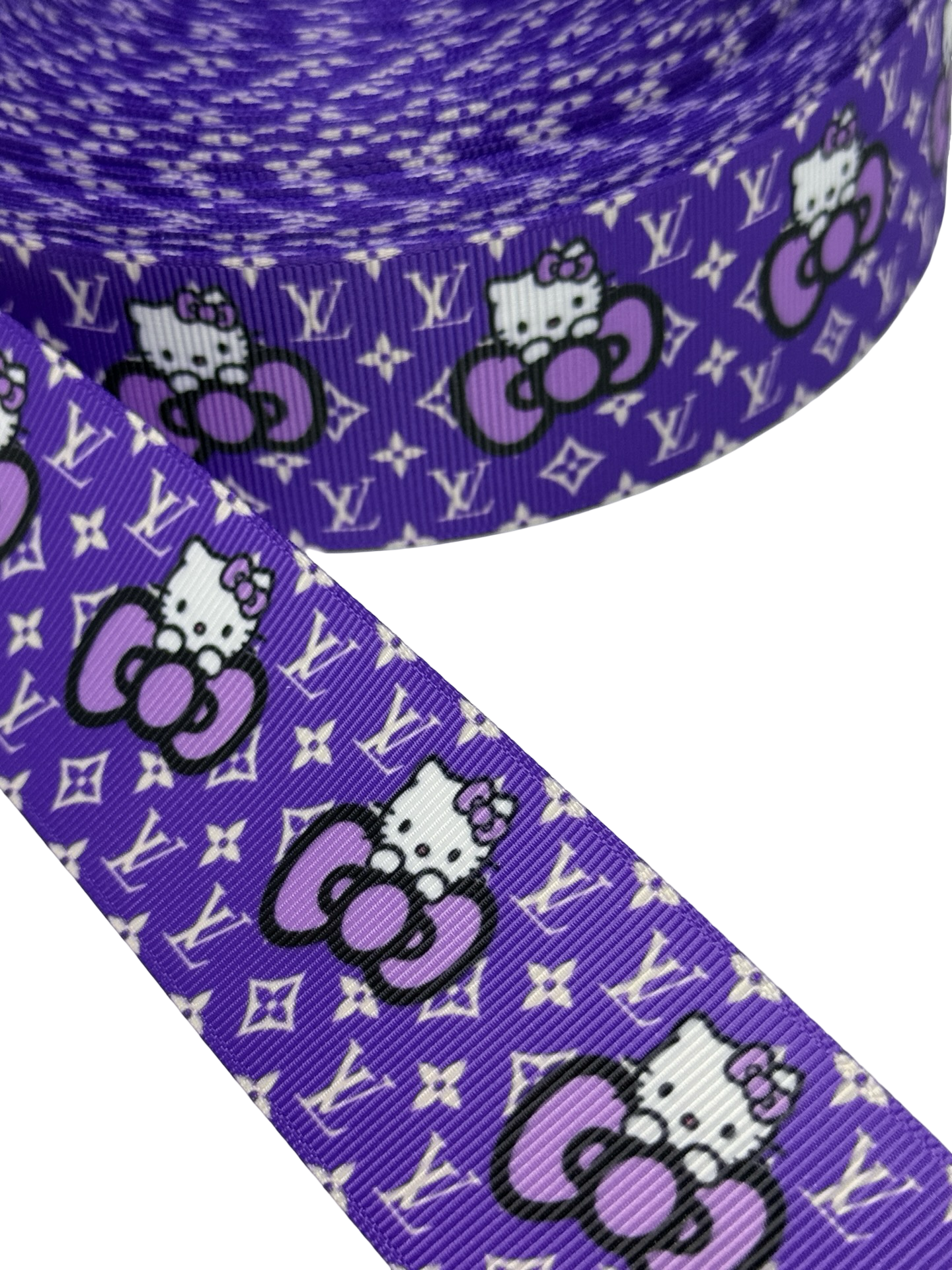 Hello Kitty LV Ribbon 1.5 inch / 38mm hello kitty ribbon  (1 Yard)