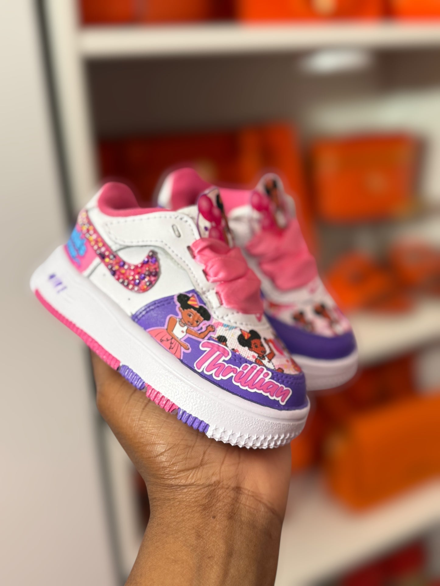 Gracie's Corner sneakers Gracie's Corner air force 1's sneakers Girls af1's Shoes Custom sneakers