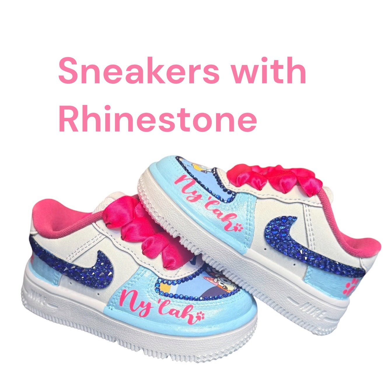 Customize Air Force 1s Sneakers (with Rhinestones)