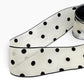 Black & White Polka dot chiffon Ribbon(per yard ) 1.5 inch