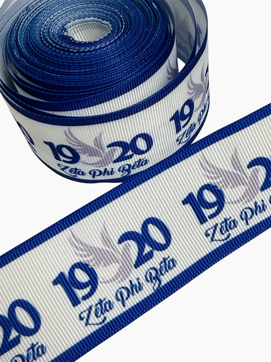 Zeta Phi Beta Sorority Ribbon 🎀 1.5 inch / 38mm Ribbon
