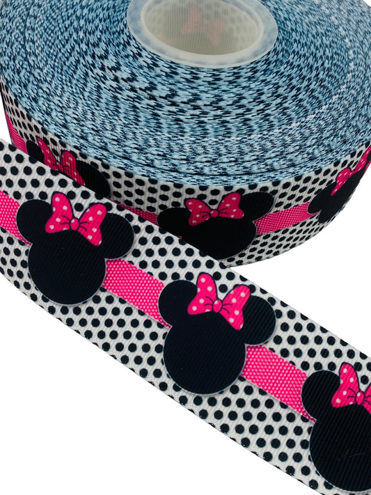 Minnie Mouse Ribbon 38mm/ 1.5 Inch Ribbon (1 Yard)