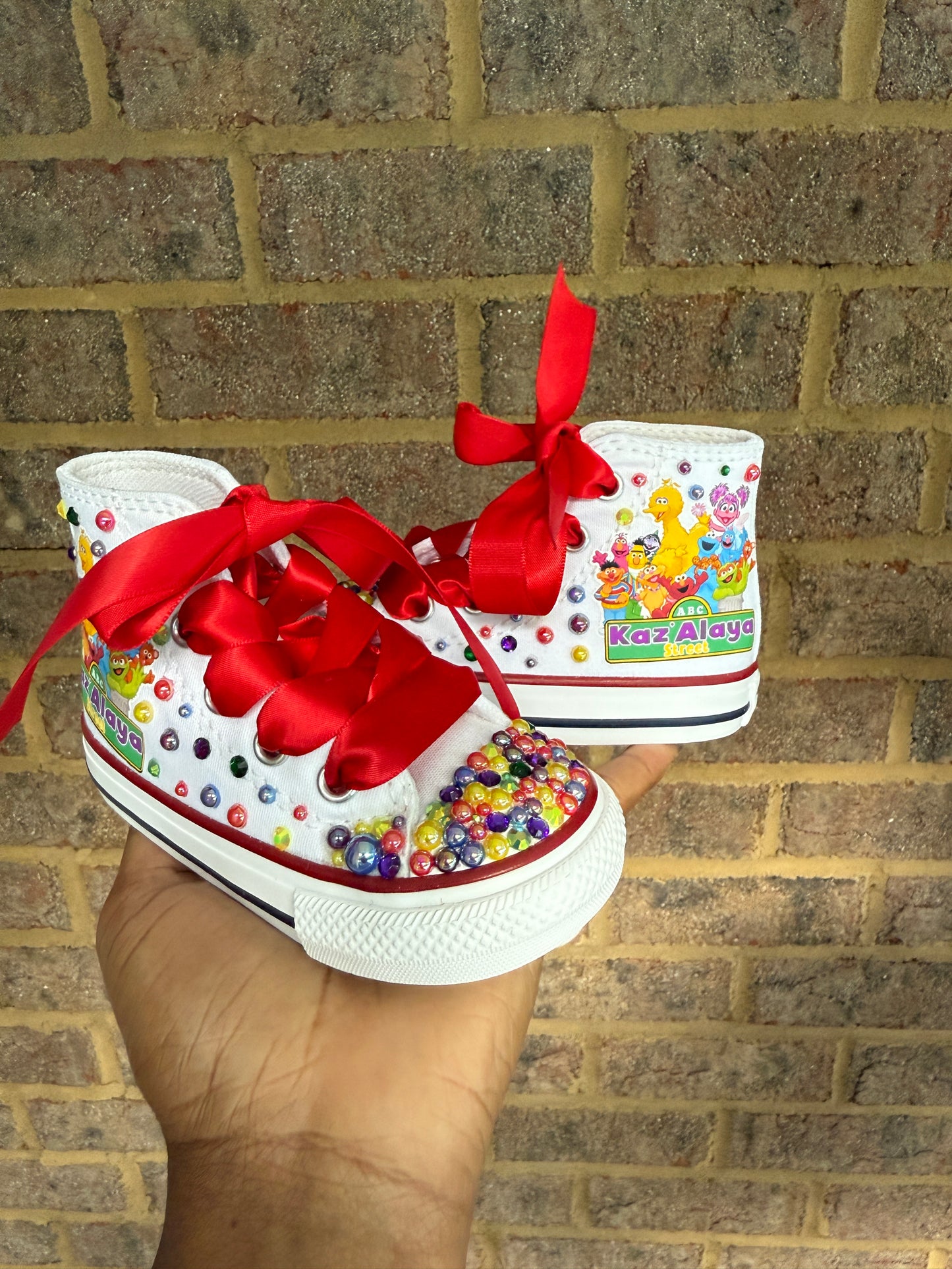 Sesame Street Bling Converse Sneakers,