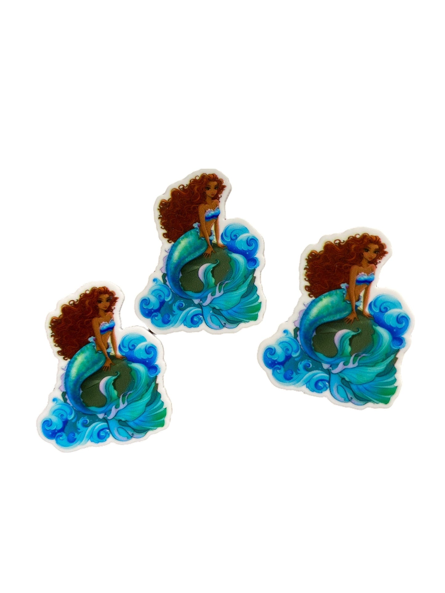 Black Little Mermaid Resin Planar, (Price is for 1 Piece)