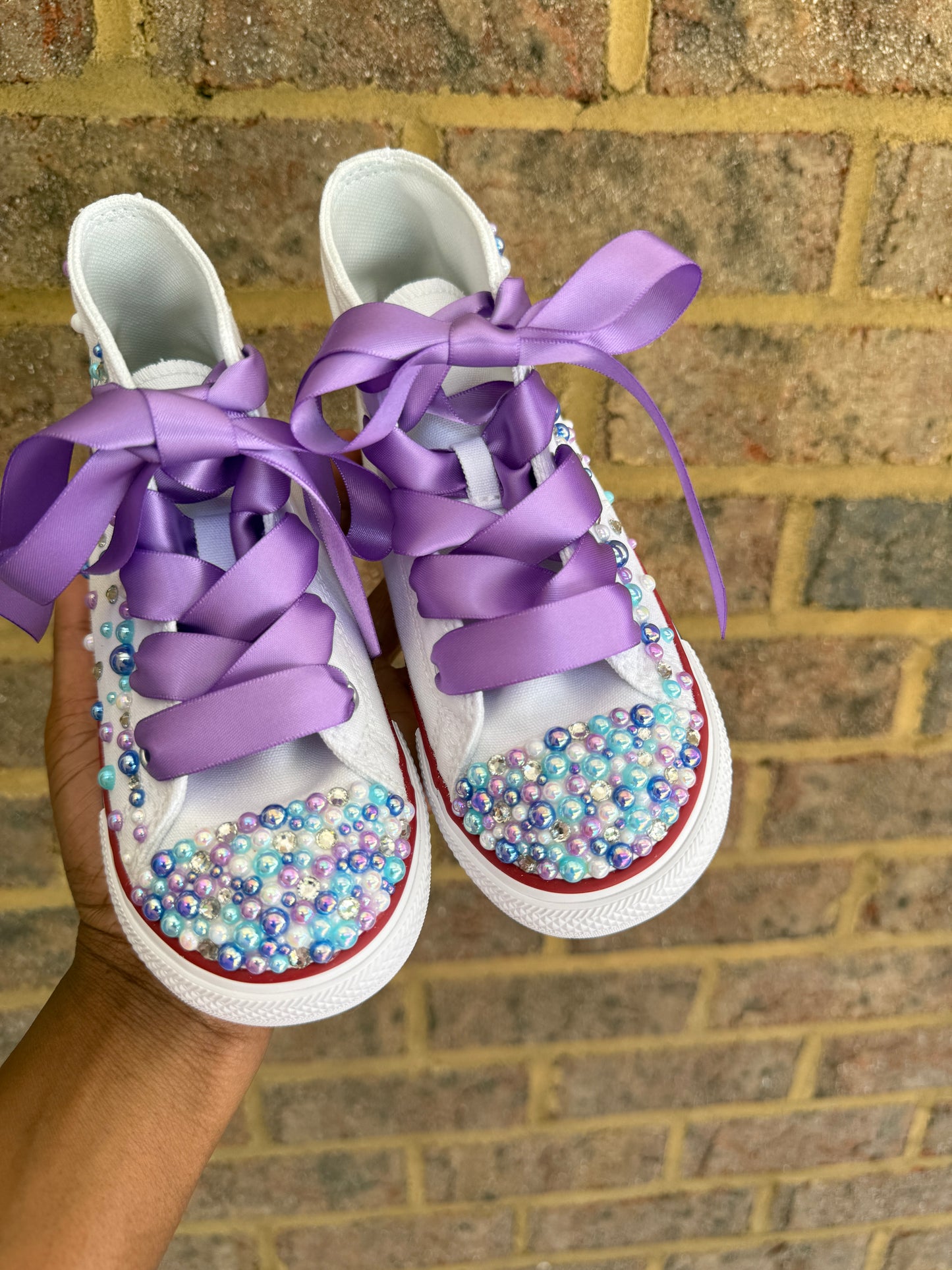 Frozen Bling Converse Sneakers,