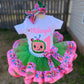 Cocomelon Tutu Outfit Set (3 layer Ribbon Trimmed tutu outfit) Cocomelon #18