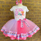 Paw Patrol 3 layer Ribbon Trimmed tutu Outfit