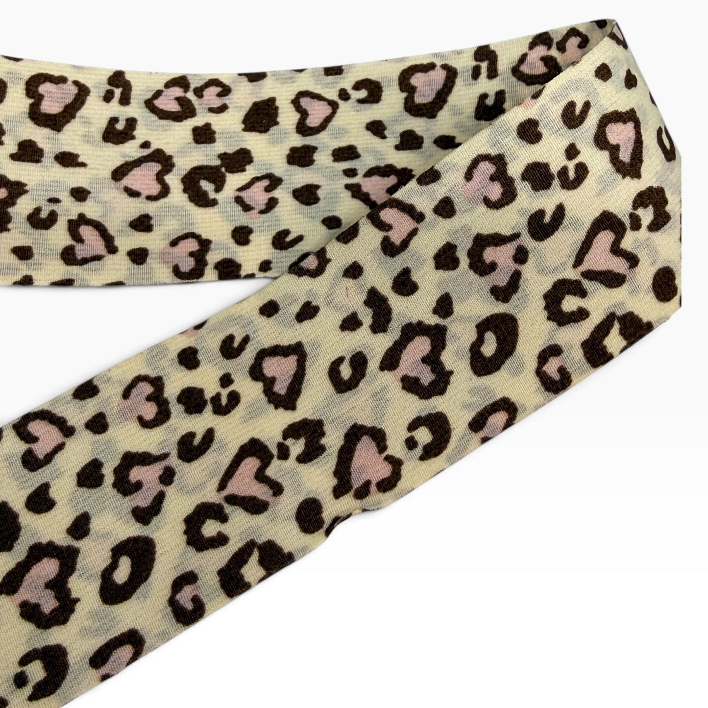 Double side Leopard Print Chiffon Ribbon ( per yard ) 1.5 inch