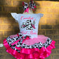 Tutu outfit, cow print tutu outfit,