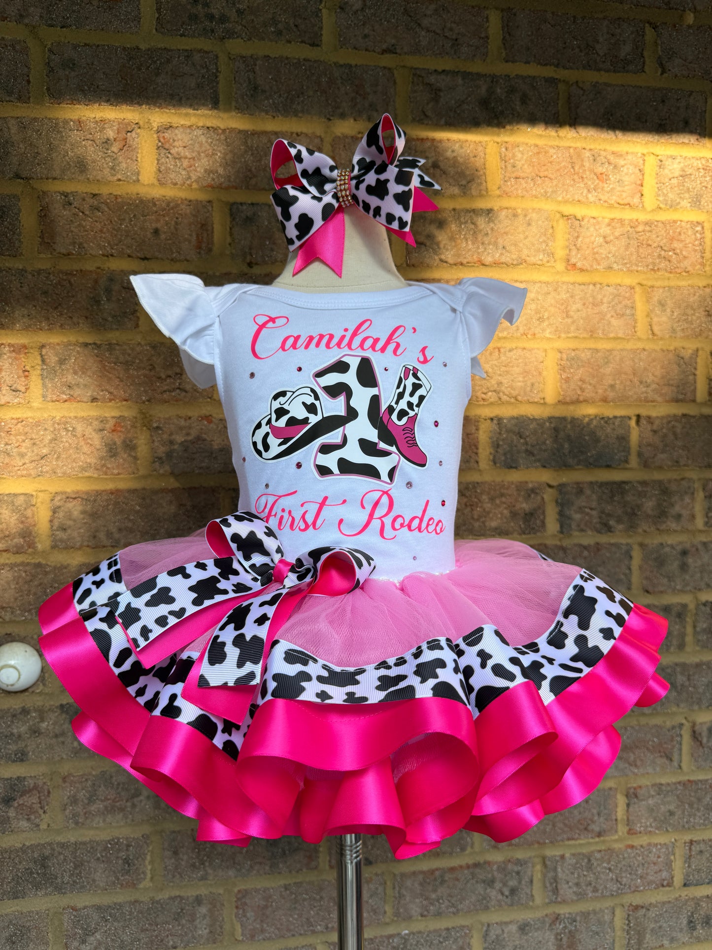 Tutu outfit, cow print tutu outfit,