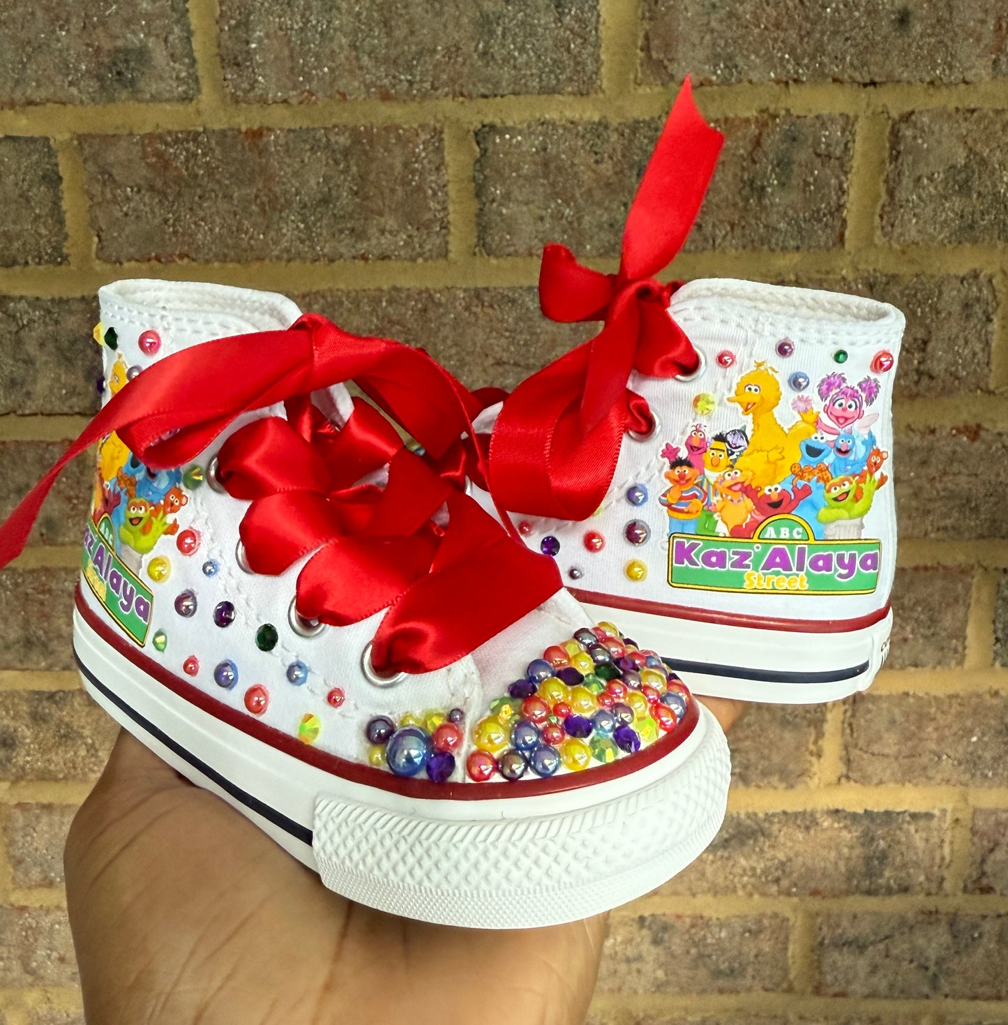 Sesame Street Bling Converse Sneakers,